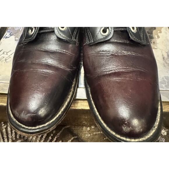 Laredo Vintage Untilitarian 2 Tone Boots Witchy 90s Grunge Made In USA Heritage - Picture 9 of 14